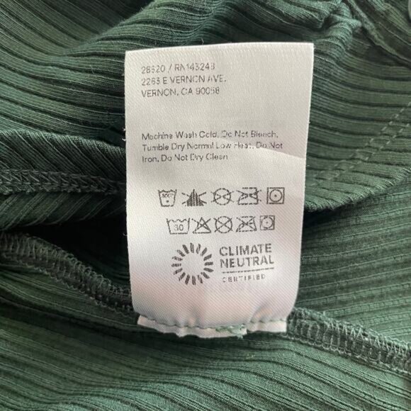 Reformation Elin Top in Forest Green - Size: Small - Picture 8 of 8